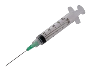 Syringe with needle
