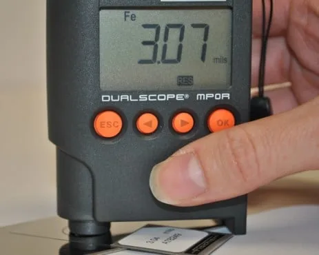 coatings inspection instrument calibration
