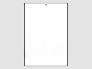 Form WB is a sealed Plain White Chart with overall dimensions of 7-5/8 x 11-1/4 in (194 x 286 mm). Leneta Form WB Plain White Chart.