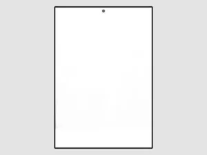 Form WB is a sealed Plain White Chart with overall dimensions of 7-5/8 x 11-1/4 in (194 x 286 mm). Leneta Form WB Plain White Chart.