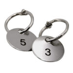 Six (6) replacement engraved ID tags for temperature probes.