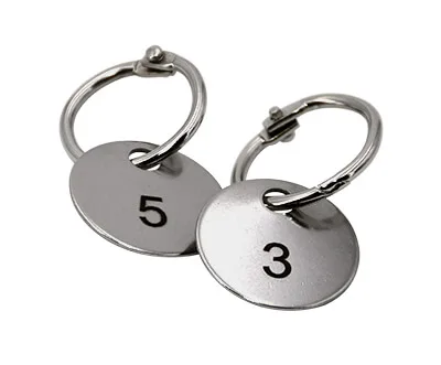 Six (6) replacement engraved ID tags for temperature probes.