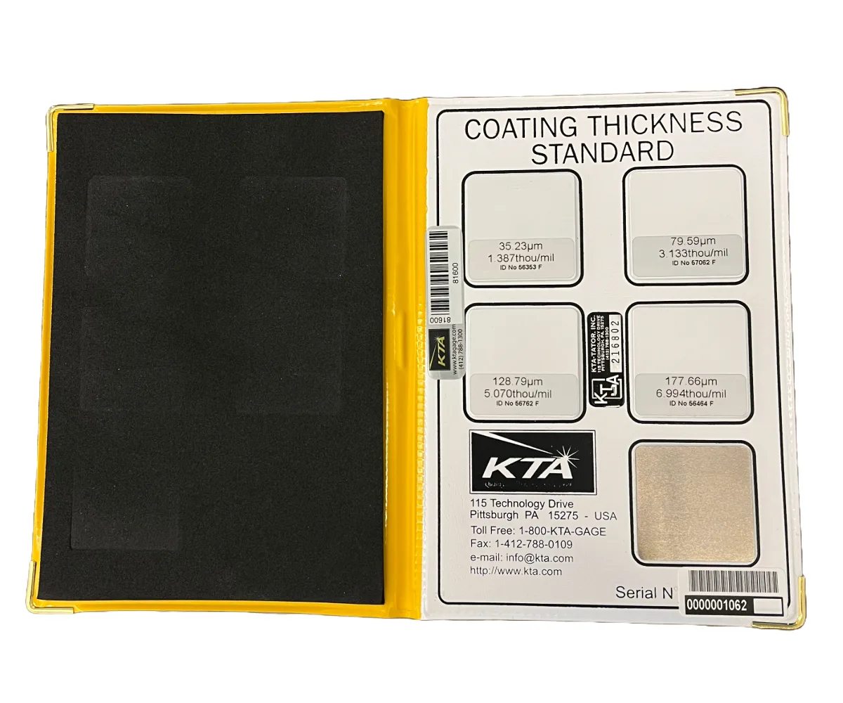 KTA coating thickness standard KTA Coating Thickness Standards 5-Plate 0-20 - Image 1